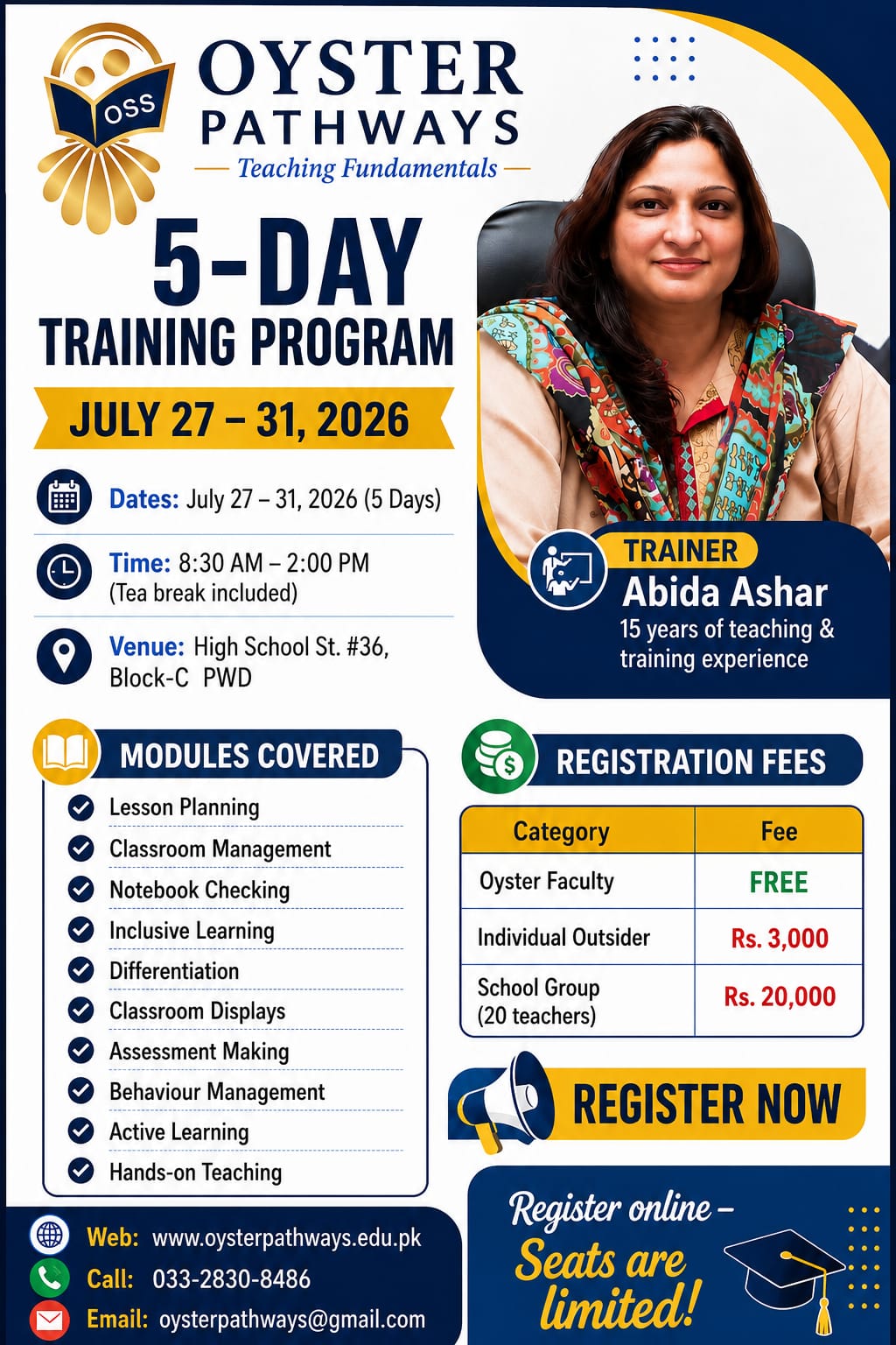 Oyster Pathways 5-Day Training Program — Teaching Fundamentals